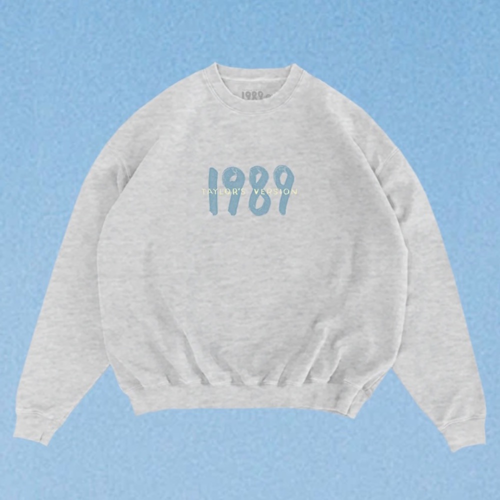 Taylor Swift 1989 Spotify Fans First Heather Gray Crewneck